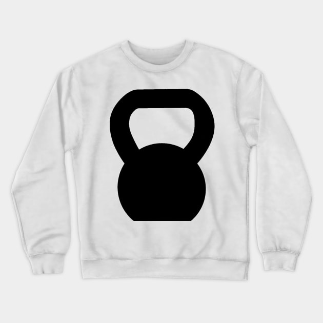 Kettlebell WOD Black Large Crewneck Sweatshirt by ZSBakerStreet